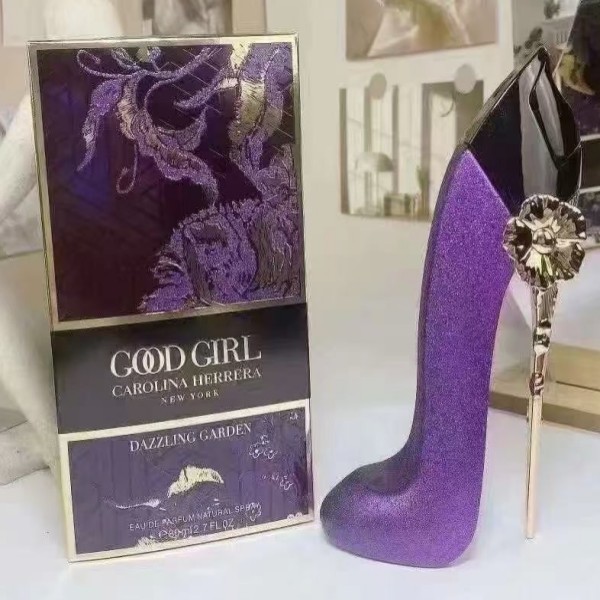 A113 Good Girl Dazzling Garden Carolina Herrera (for women) 紫色高跟鞋 - Image 3