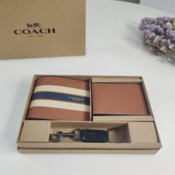 AA-260 Coach小钱包 荔枝纹配白  22.5*15*4.5