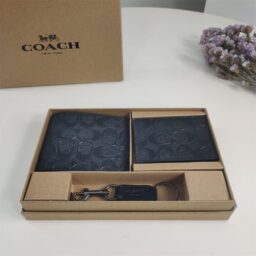 AA-262 Coach小钱包 黑色压花  22.5*15*4.5