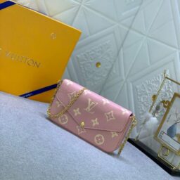 AA-037 LV老花/压花卡夹三合一  彩花粉  21*12*3