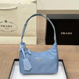 AA-282 Prada尼龙腋下 浅蓝尼龙腋下  26*21*6.5