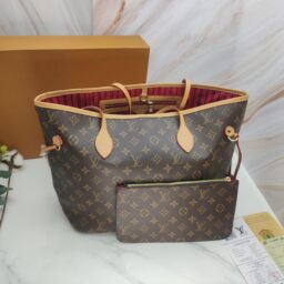 AA-051 LV老花/压花购物袋 51黄皮红色内里  40*35*5