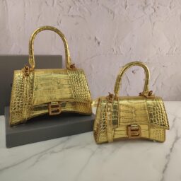 AA-198  巴黎世家沙漏 金色金标小号  19*12.5*7.5