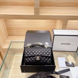 AA-103 ChanelCF经典款 黑金  25*15*10