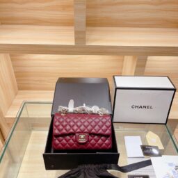 AA-106 ChanelCF经典款 红金  25*15*10