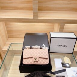 AA-108 ChanelCF经典款 粉金  25*14*7