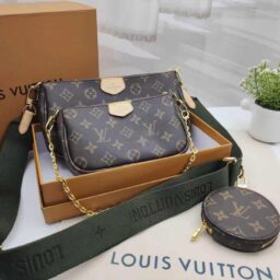 AA-022 Multi Pochette Accessoires dark green 麻将三件套 深绿色  25*15*6