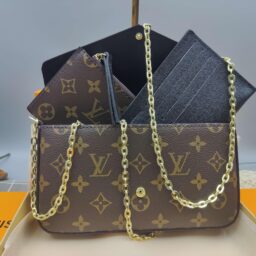 AA-025 Pochette Félicie Monogram black lining 老花/压花卡夹三合一 黑色内里  35*15*5